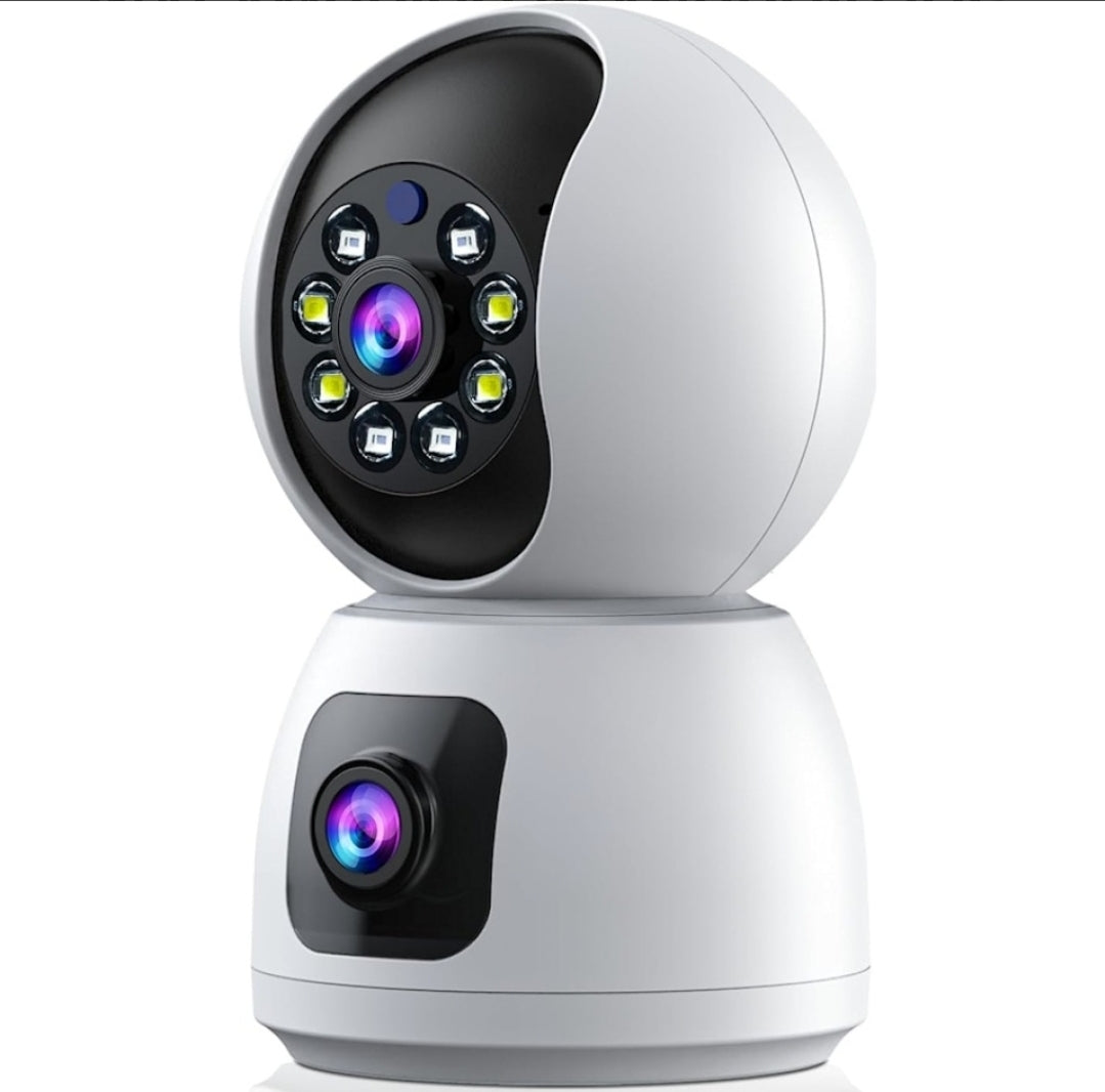 CAMARA WIFI DOBLE FIJA + DOMO INALAMBRICO IP ANDROID IOS IPHONE