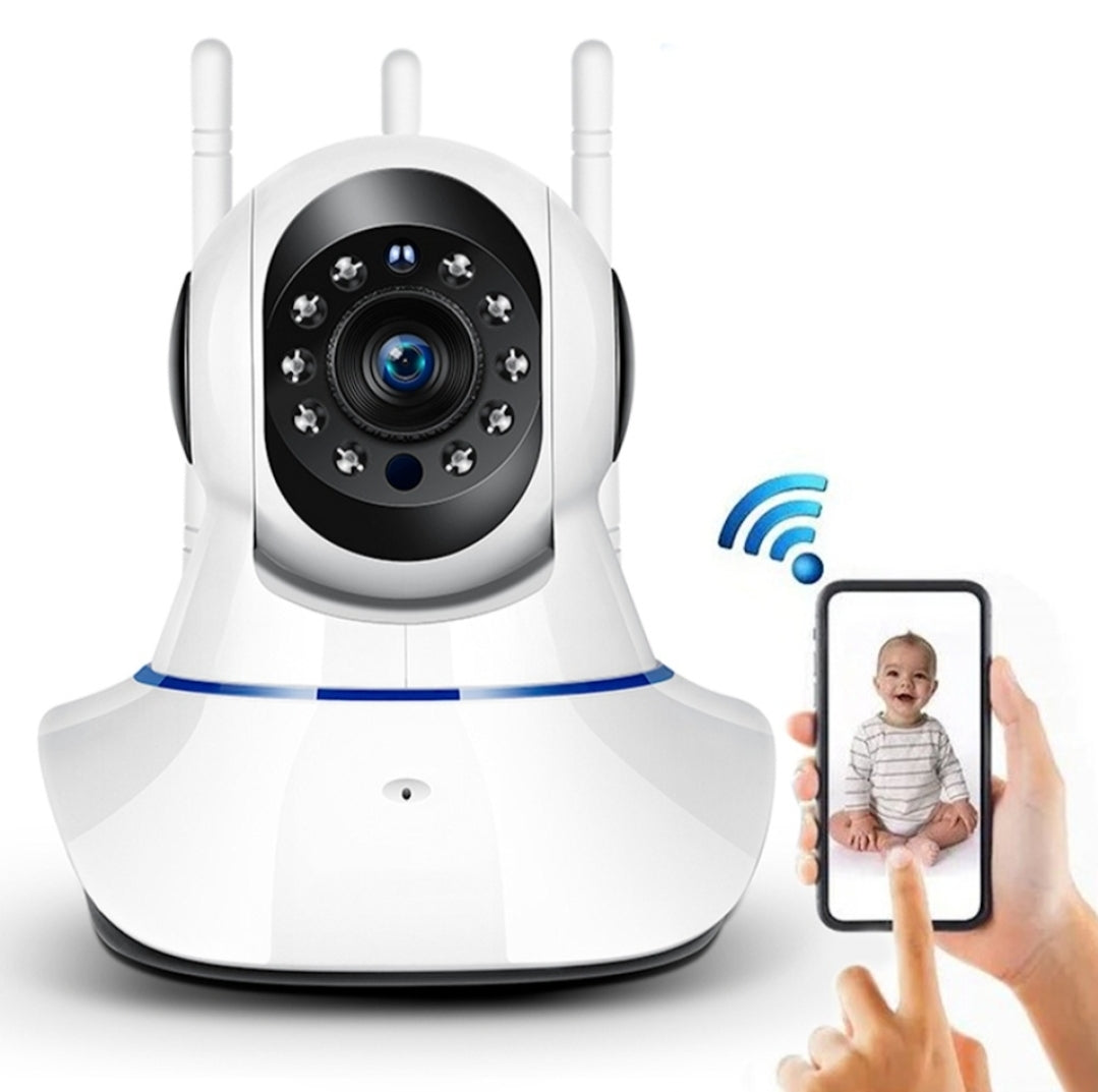 CAMARA IP HD DOMO INALAMBRICO WIFI IOS ANDROID TRIPLE ANTENA